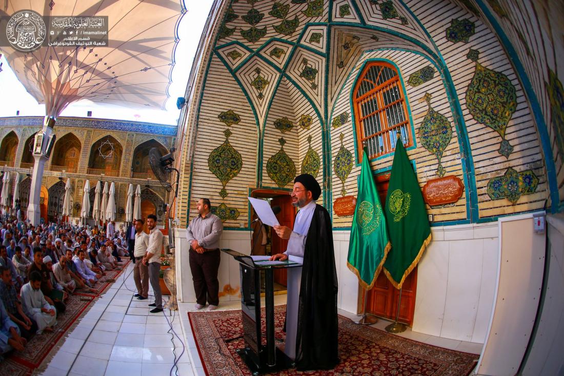 صلاة عيد الاضحى المبارك في العتبة العلوية المقدسة بإمامة السيد نزار حبل المتين  | 