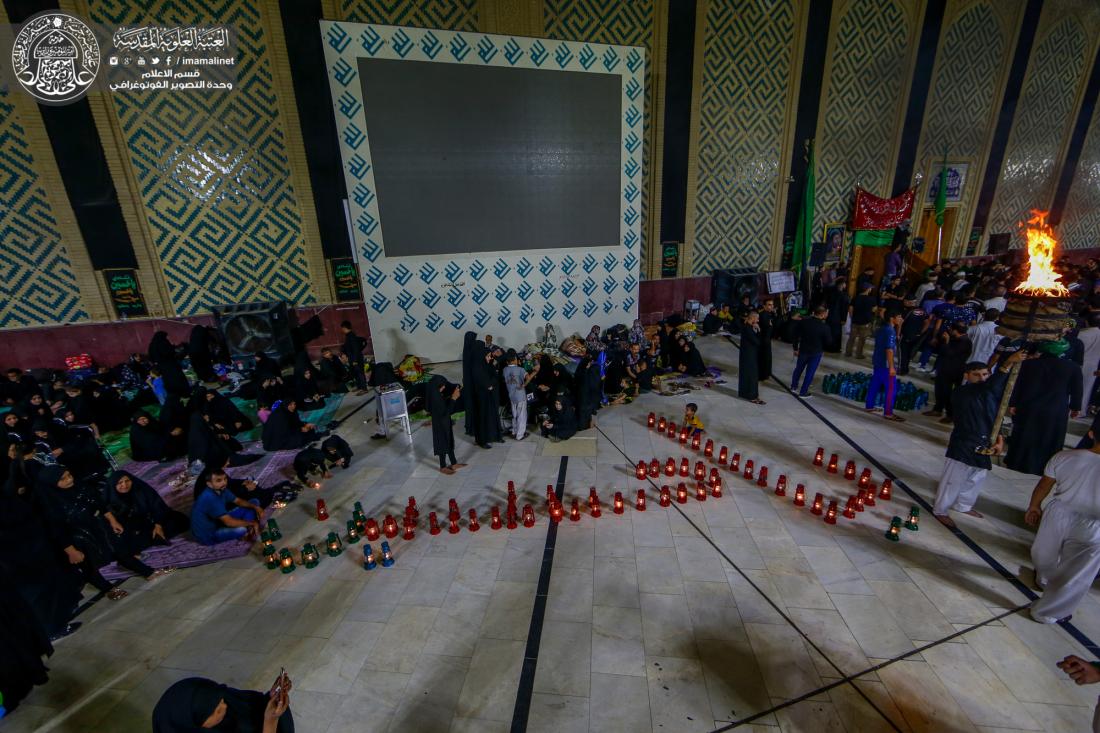 احباب الحسين (عليه السلام) يوقدون شموع ليلة الوحشة | 