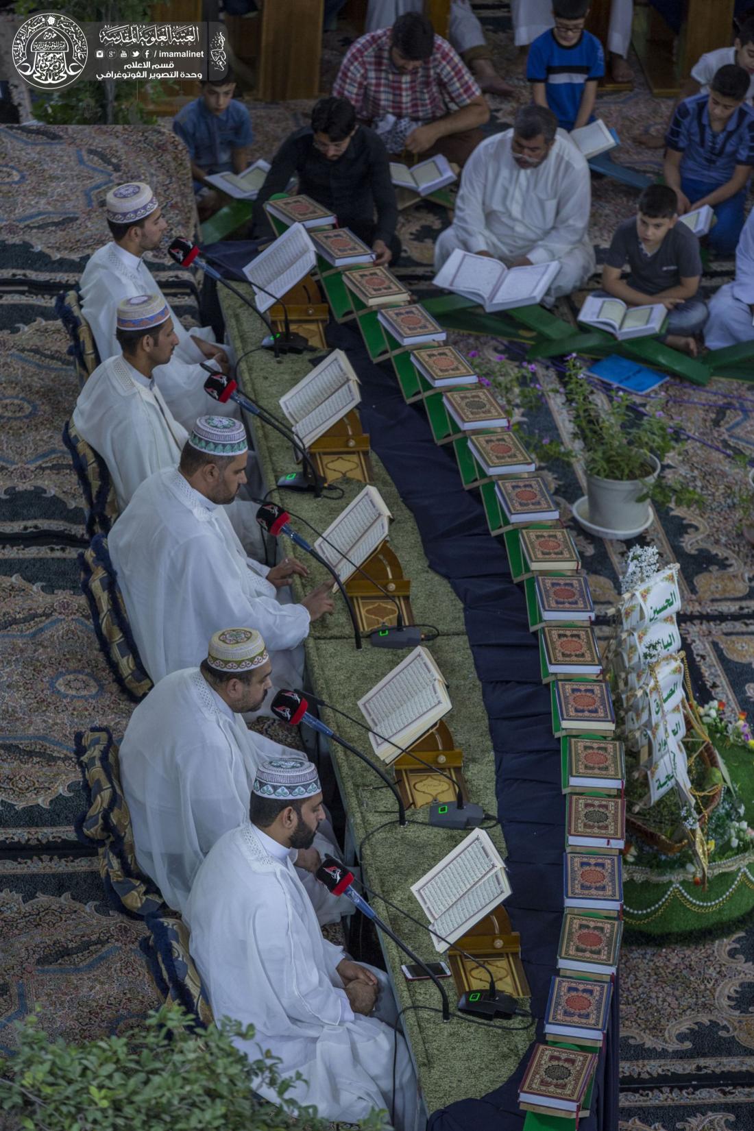 ترانيم قرانية رمضانية تضفي انفاس الولاء عند حضرة سيد الشهداء  | 