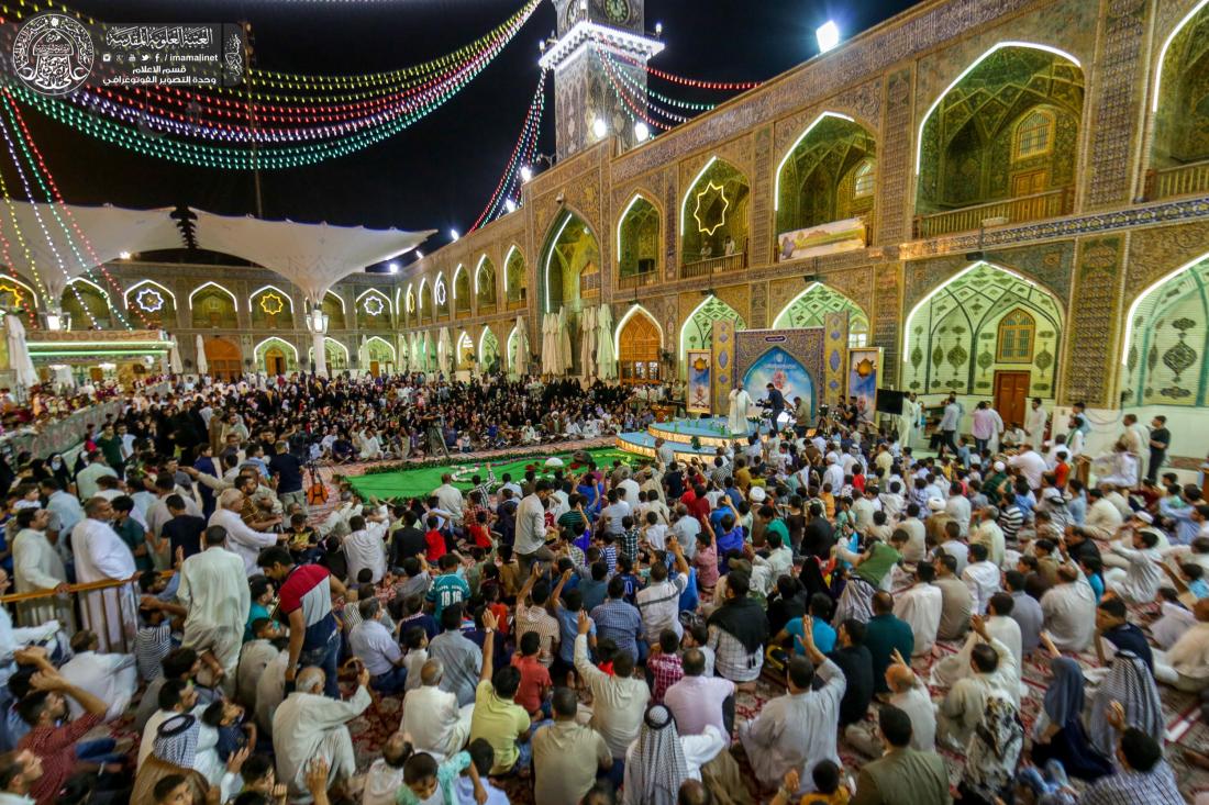 الامسية الرمضانية الخاصة بولادة الامام الحسن (عليه السلام) في الصحن العلوي الشريف | 
