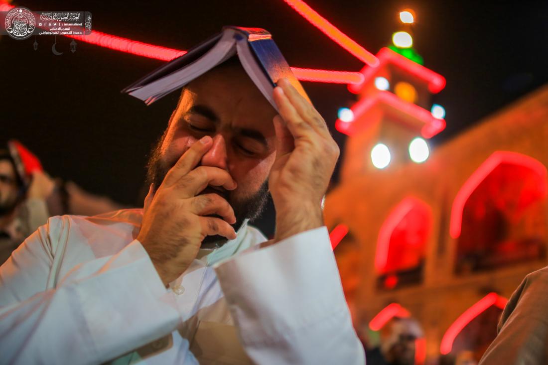 إحياء الليلة الاولى من ليالي القدر المباركة في الصحن العلوي الشريف | 
