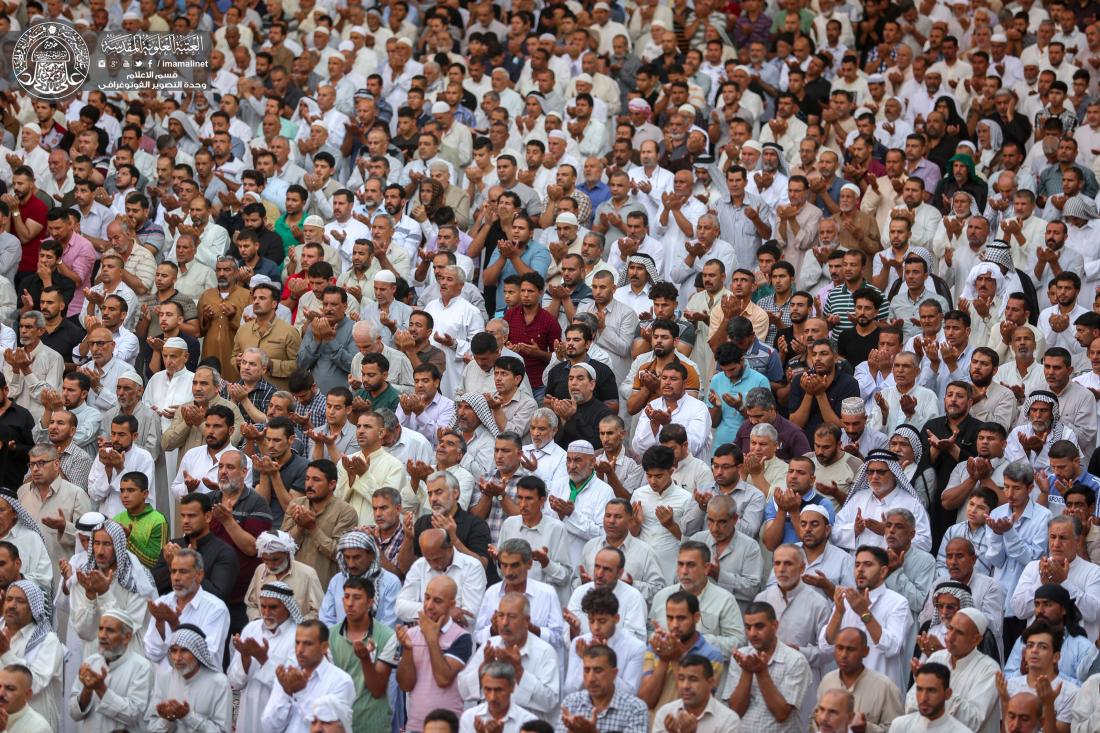 إقامة صلاة عيد الاضحى المبارك بجوار المولى امير المؤمنين (عليه السلام) . | 