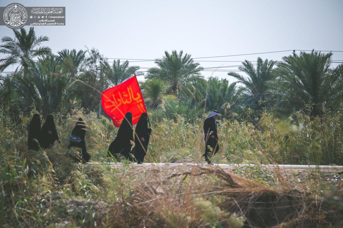 الجموع المليونية القادمة من المحافظات الجنوبية تواصل مسيرتها نحو قبلة الاحرار الامام الحسين (عليه السلام )  | 