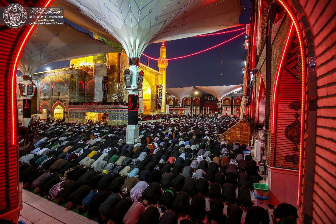 صلاة العشائين في رحاب مرقد أمير المؤمنين (عليه السلام ) ليلة وفاة النبي الأعظم (صلى الله عليه واله) | 