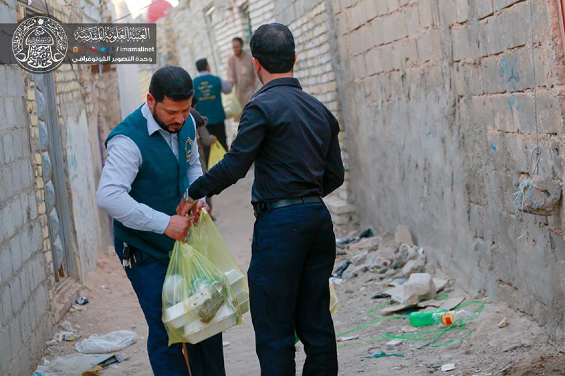 تقرير مصور : حملة افطار اكثر من 500 صائم يقوم بها مضيف العتبة العلوية المقدسة  | 