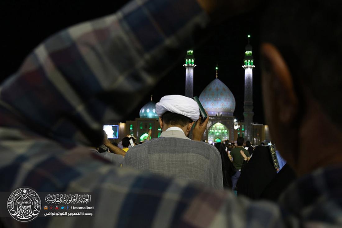 تقرير مصور : رفع المصاحف اول ليلة من ليالي القدر المباركه في قم المقدسة مسجد جمكران في ايران | 