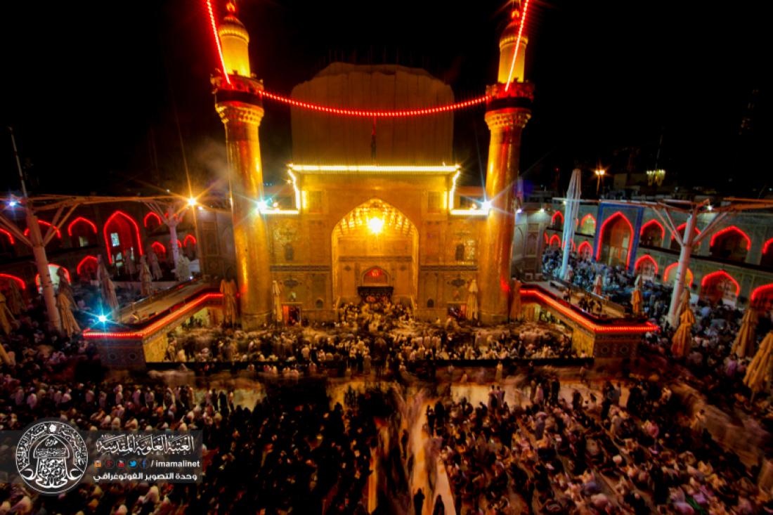 تقرير مصور : رفع المصاحف في ليلة القدر المباركة 21 من رمضان المبارك في المرقد العلوي المطهر  | 