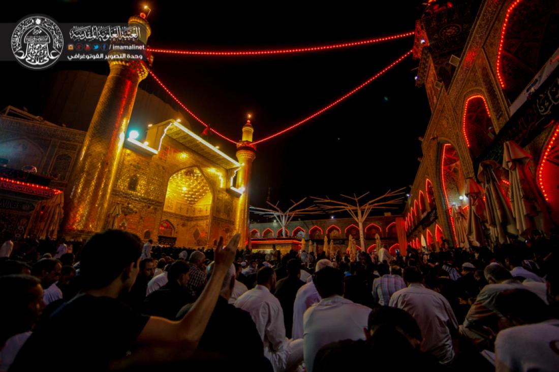 تقرير مصور : ويستمر العزاء في المرقد المقدس الشريف بذكرى شهادة المولى امير المؤمنين سلام الله عليه  | 