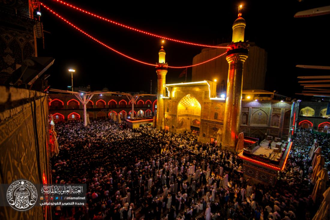تقرير مصور : ويستمر العزاء في المرقد المقدس الشريف بذكرى شهادة المولى امير المؤمنين سلام الله عليه  | 