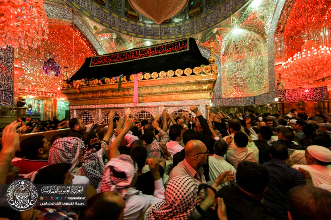 تقرير مصور : ويستمر العزاء في المرقد المقدس الشريف بذكرى شهادة المولى امير المؤمنين سلام الله عليه  | 