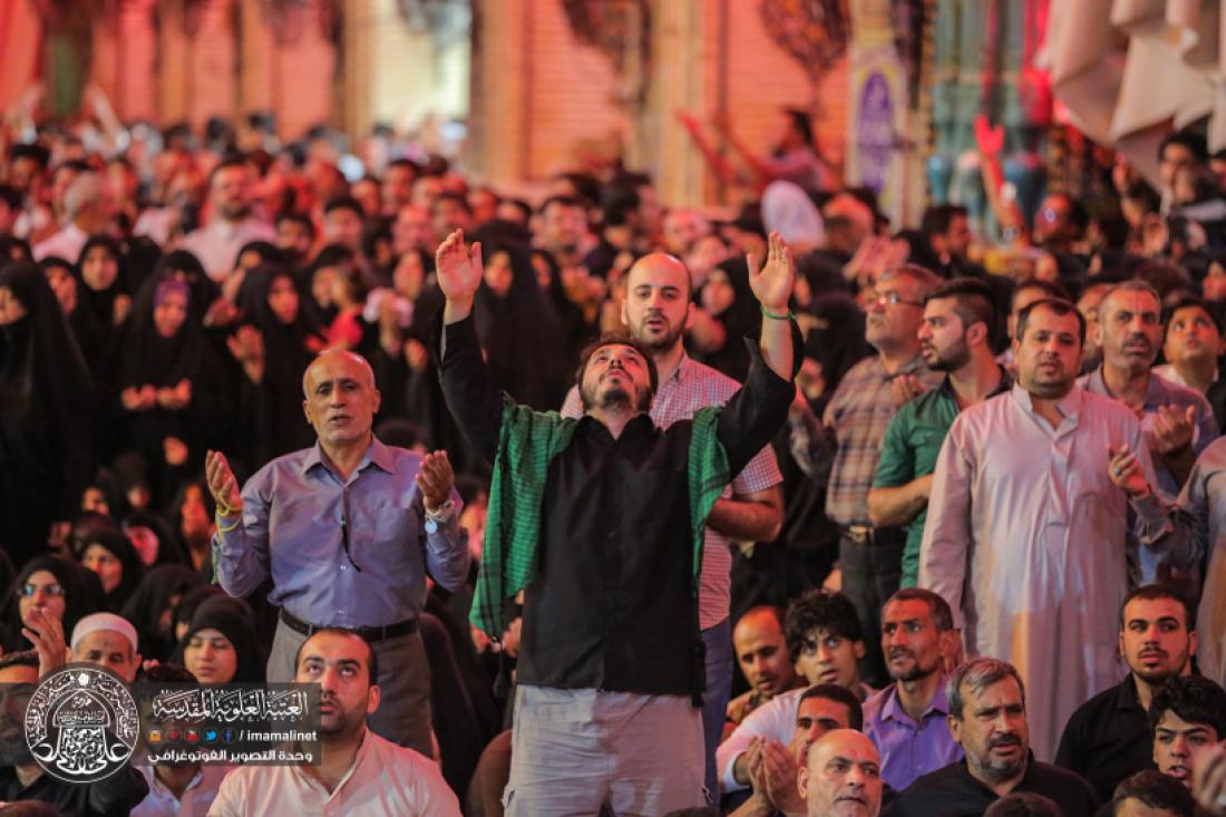 تقرير مصور : مراسيم التشيع الرمزي للمولى امير المؤمنين سلام الله عليه في العتبة العلوية المطهرة | 
