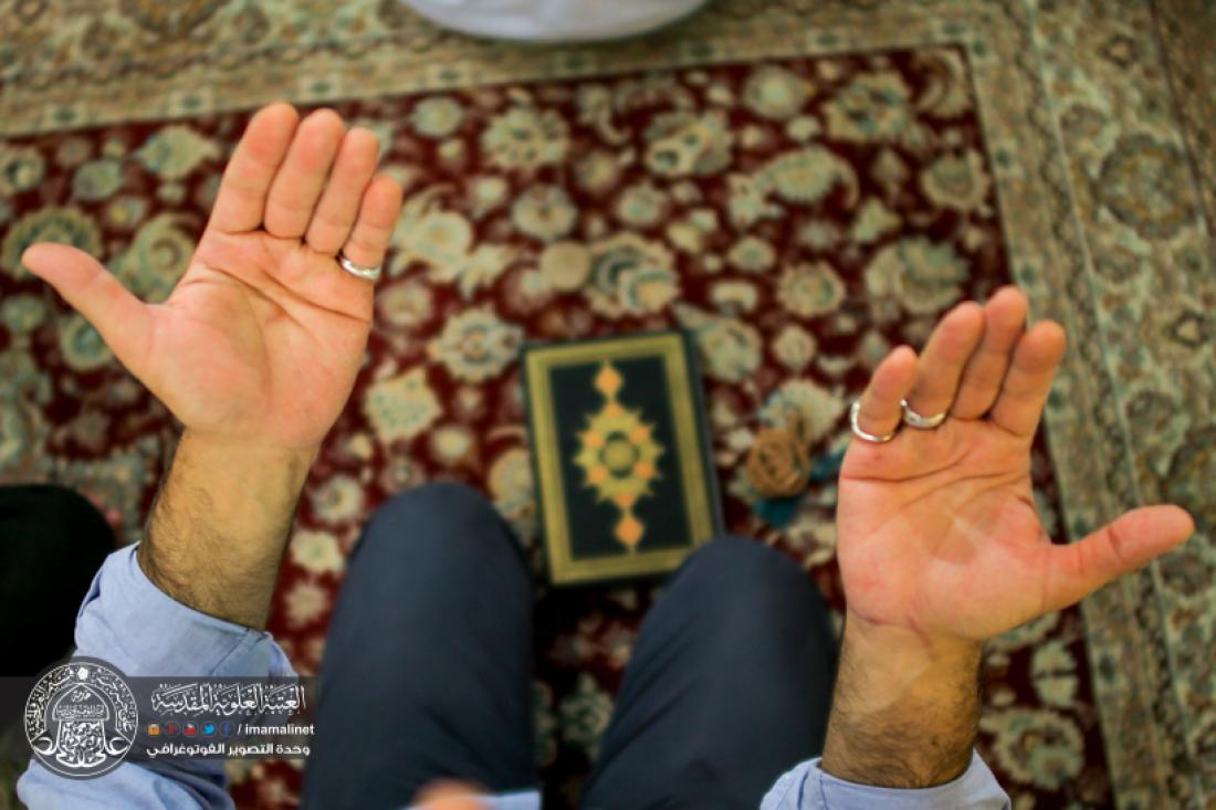 تقرير مصور : اعمال الليلة الثالثة من ليالي القدر المباركة في الصحن العلوي المطهر  | 