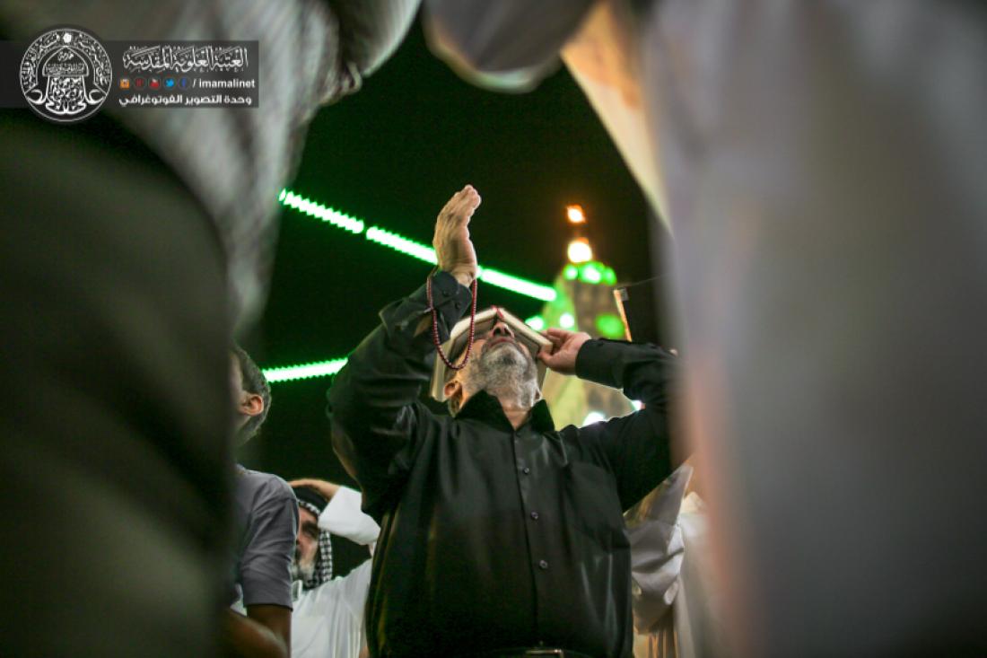 تقرير مصور : اعمال الليلة الثالثة من ليالي القدر المباركة في الصحن العلوي المطهر  | 