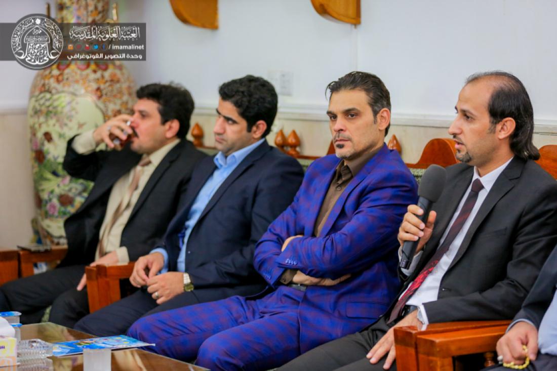 تقرير مصور : الامانة العامة للعتبة العلوية المقدسة تقوم بدعوة الصحفين في النجف الاشرف على وجبة الافطار في مضيف العتبة العلوية المقدسة | 