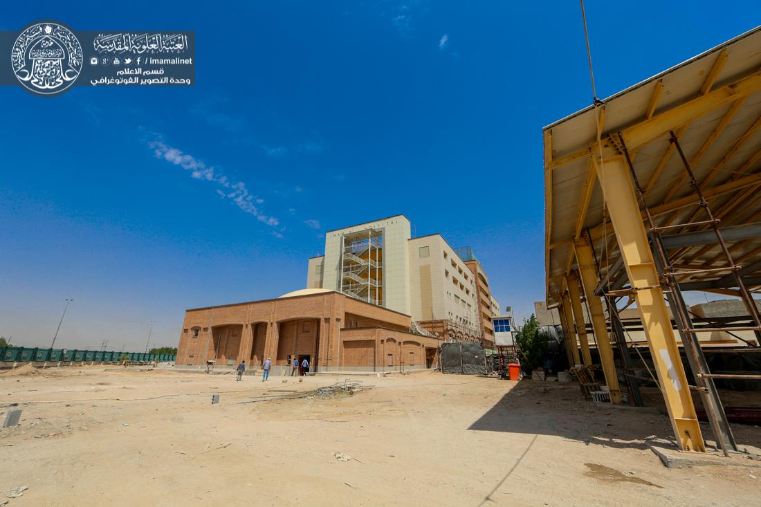 تقرير مصور : ما زال العمل مستمر في مستشفى الامام علي سلام الله عليه التابعة الى العتبة العلوية المقدسة  | 