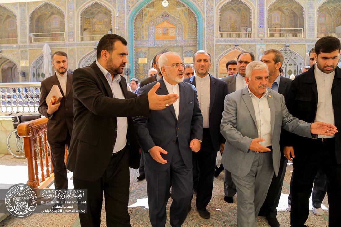 تقرير مصور : وزير الخارجية الايراني محمد جواد ظريف يتشرف بزيارة العتبة العلوية المقدسة  | 