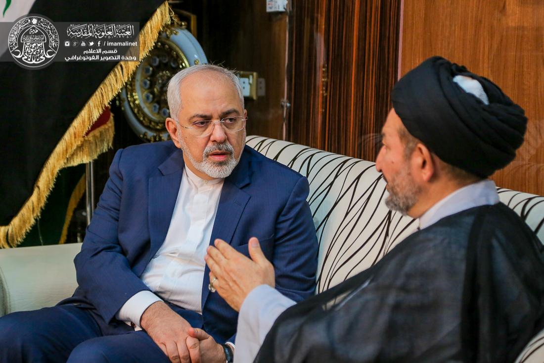 تقرير مصور : وزير الخارجية الايراني محمد جواد ظريف يتشرف بزيارة العتبة العلوية المقدسة  | 