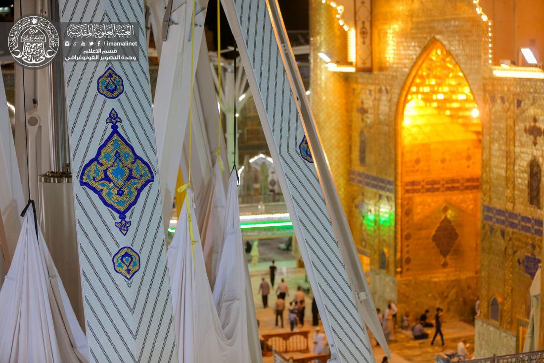 تقرير مصور : العمل مستمر في اكمال المضلات الداخلية للمرقد المطهر  في العتبة العلوية المقدسة  | 