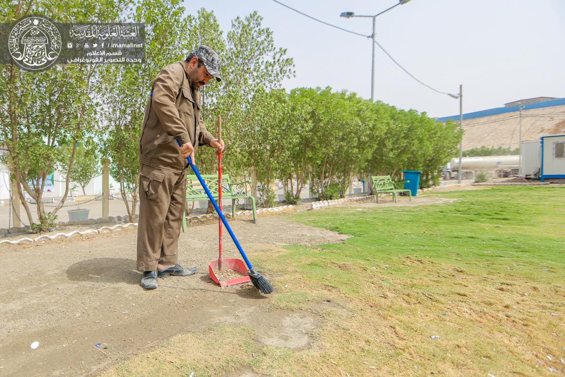 تقرير مصور : خدمات الزائرين في منطقة الحولي التابعة الى العتبة العلوية المقدسة  | 