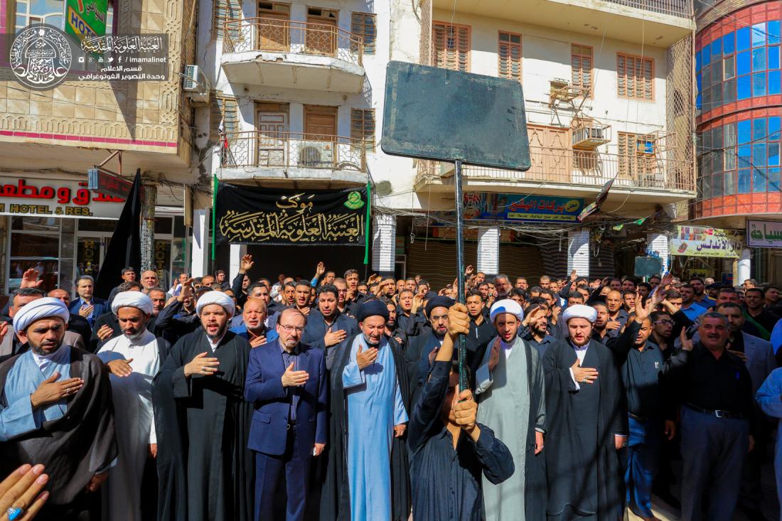 تقرير مصور : انطلاق موكب العتبة العلوية المقدسة في ذكرى استشهاد الامام جعفر الصادق سلام الله عليه | 