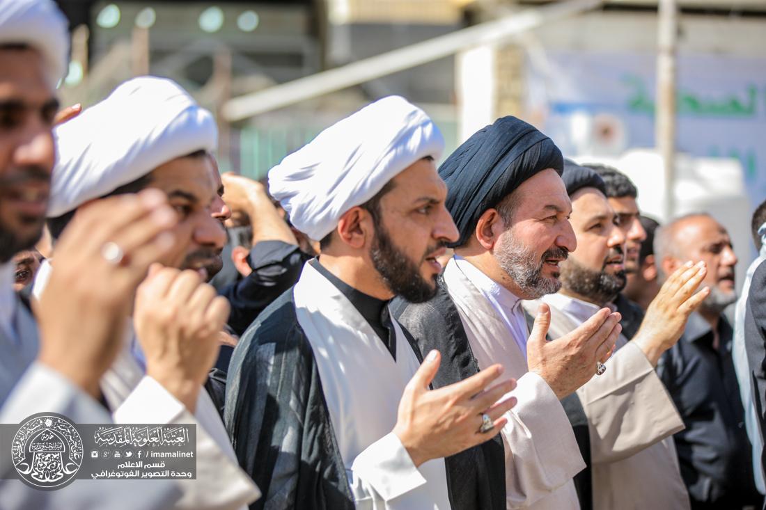 تقرير مصور : موكب العتبة العلوية المقدسة يجدد العزاء بذكرى اربعين المولى امير المؤمنين سلام الله علية  | 