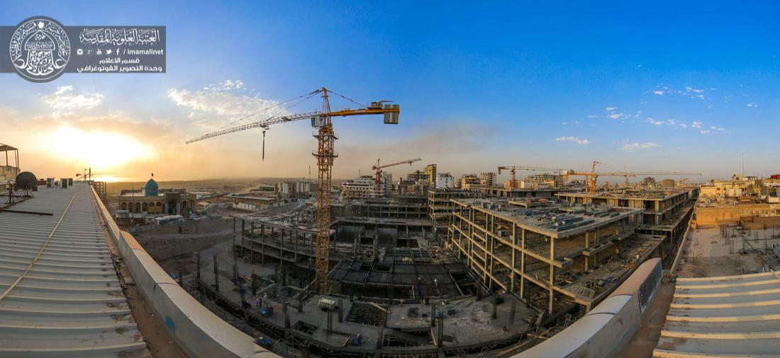 تقرير مصور : استمرار العمل في صحن فاطمة الزهراء سلام الله عليها ضمن مشروع التوسعة في العتبة العلوية المقدسة | 