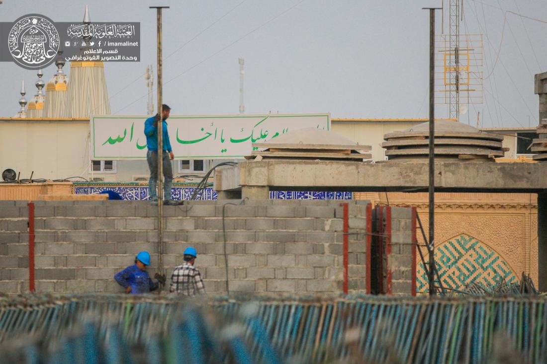 تقرير مصور : استمرار العمل في صحن فاطمة الزهراء سلام الله عليها ضمن مشروع التوسعة في العتبة العلوية المقدسة | 