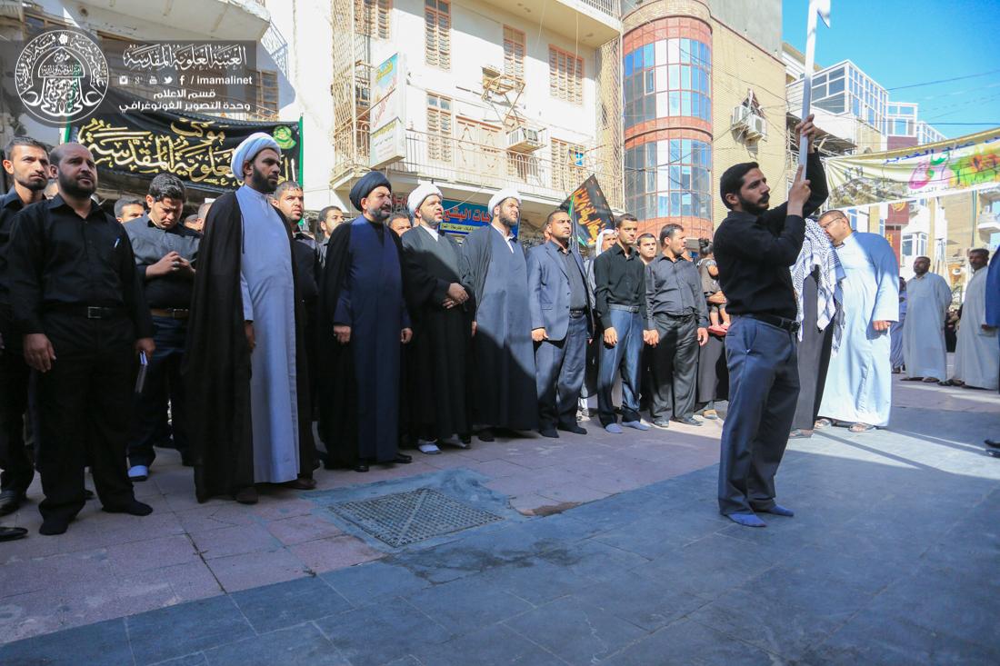 تقرير مصور : موكب العتبة العلوية المقدسة يجدد العزاء بذكرى شهادة الامام محمد الباقر سلام الله عليه في المرقد العلوي الطاهر  | 