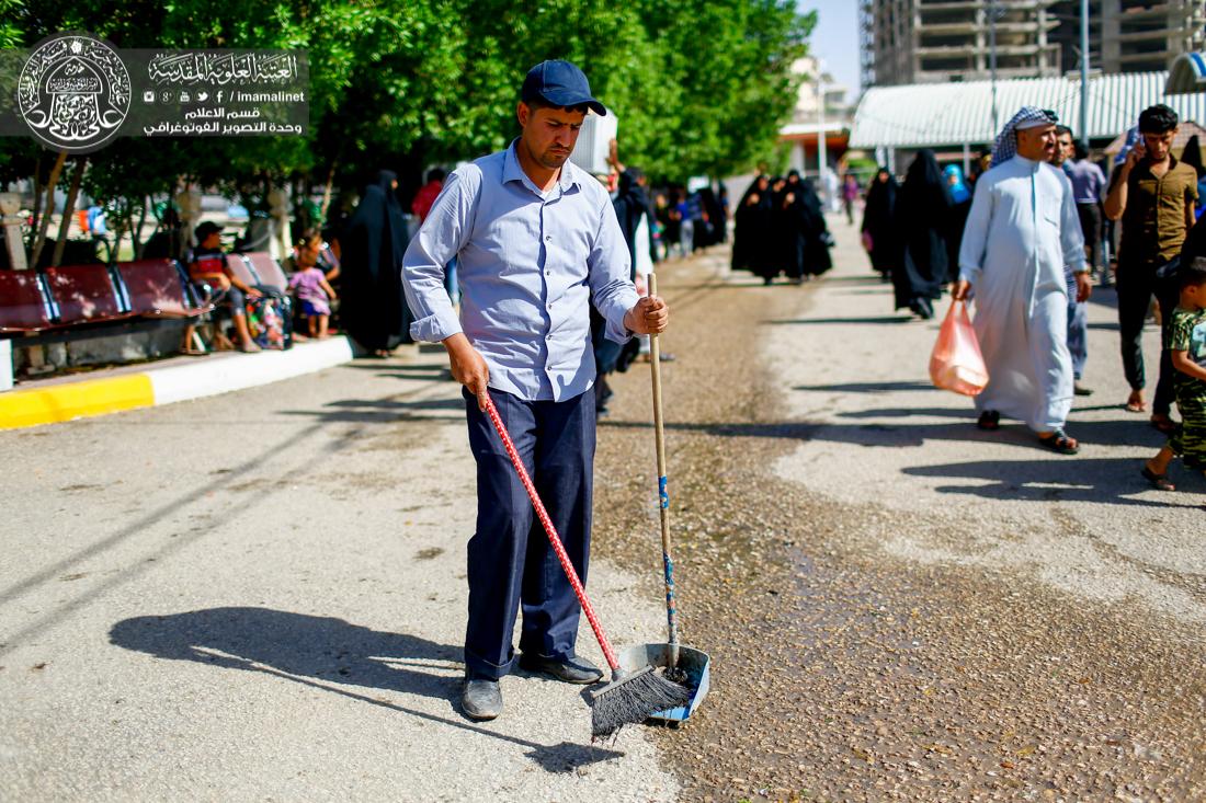 تقرير مصور : استنفار جميع اقسام العتبة العلوية المقدسة في خدمة زائري المولى امير المؤمنين سلام الله عليه طوال ايام عيد الاضحى المبارك  | 