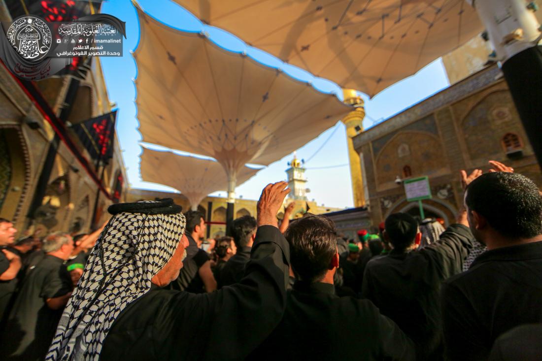 تقرير مصور : موكب العتبة الحسينية والعتبة العباسية يعزيان امير المؤمنين علي عليه السلام بأستشهاد الامام الحسين سلام الله عليه في العتبة العلوية المقدسة | 