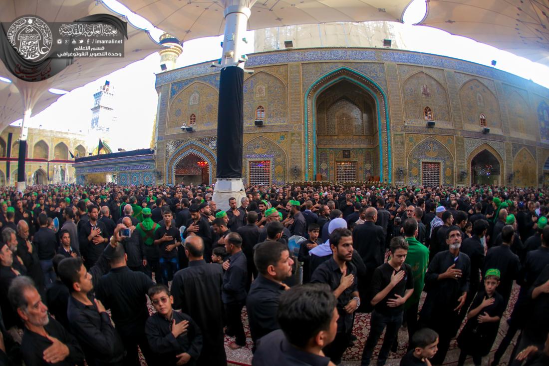 تقرير مصور : موكب العتبة الحسينية والعتبة العباسية يعزيان امير المؤمنين علي عليه السلام بأستشهاد الامام الحسين سلام الله عليه في العتبة العلوية المقدسة | 