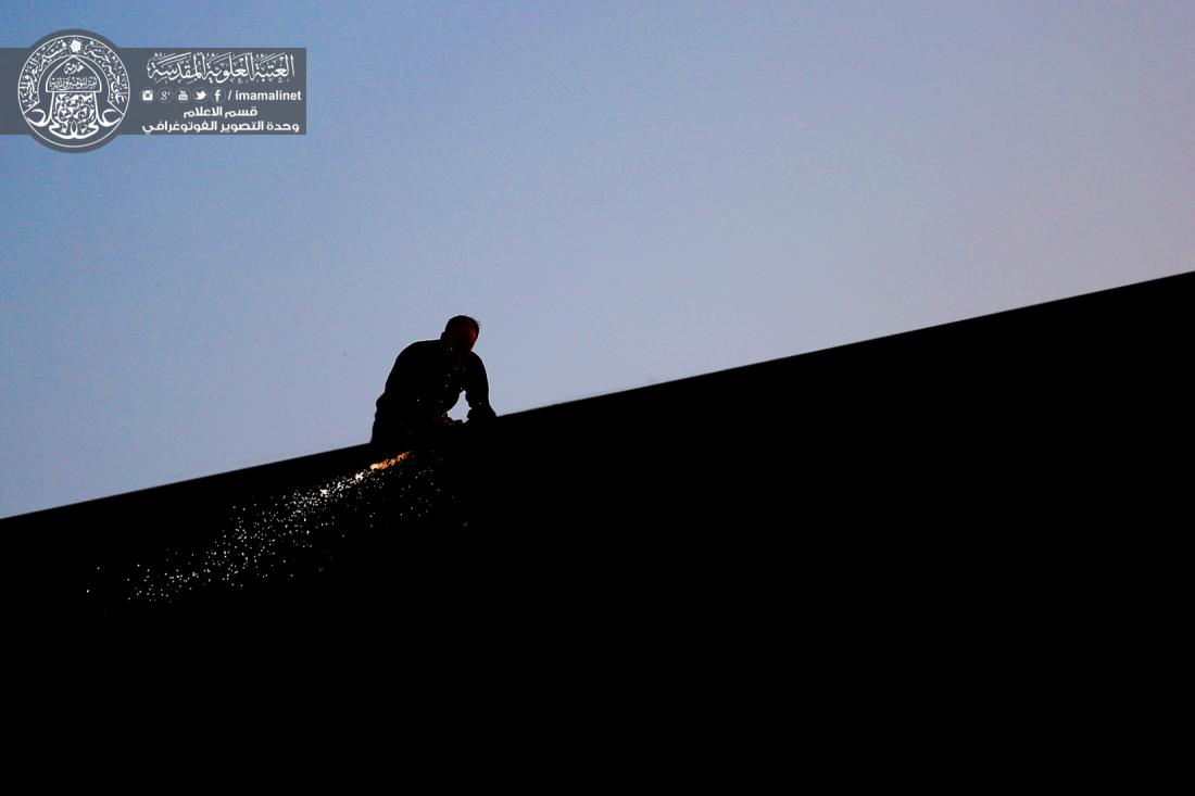 تقرير مصور : استمرار الاعمال في صحن فاطمة الزهراء عليها السلام ضمن مشروع التوسعة التابع الى العتبة العلوية المقدسة | 