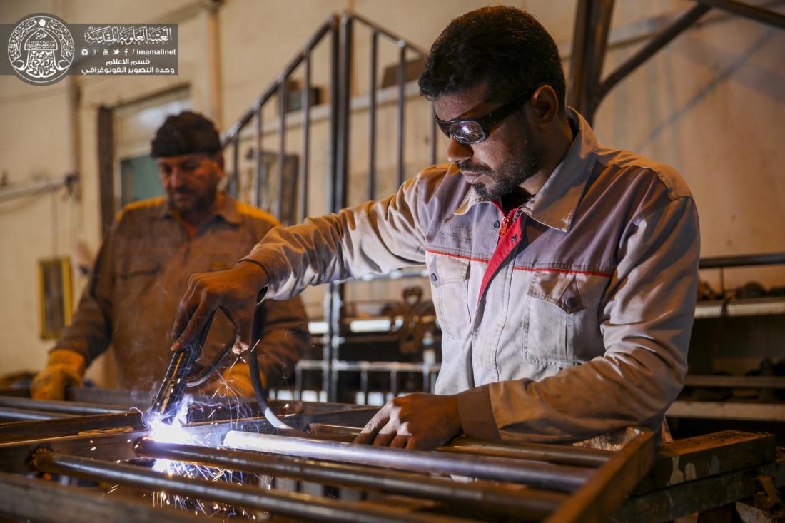 تقرير مصور : قسم الصيانة الهندسية في العتبة العلوية المقدسة تفاني في الخدمة .. وعطاء مستمر | 