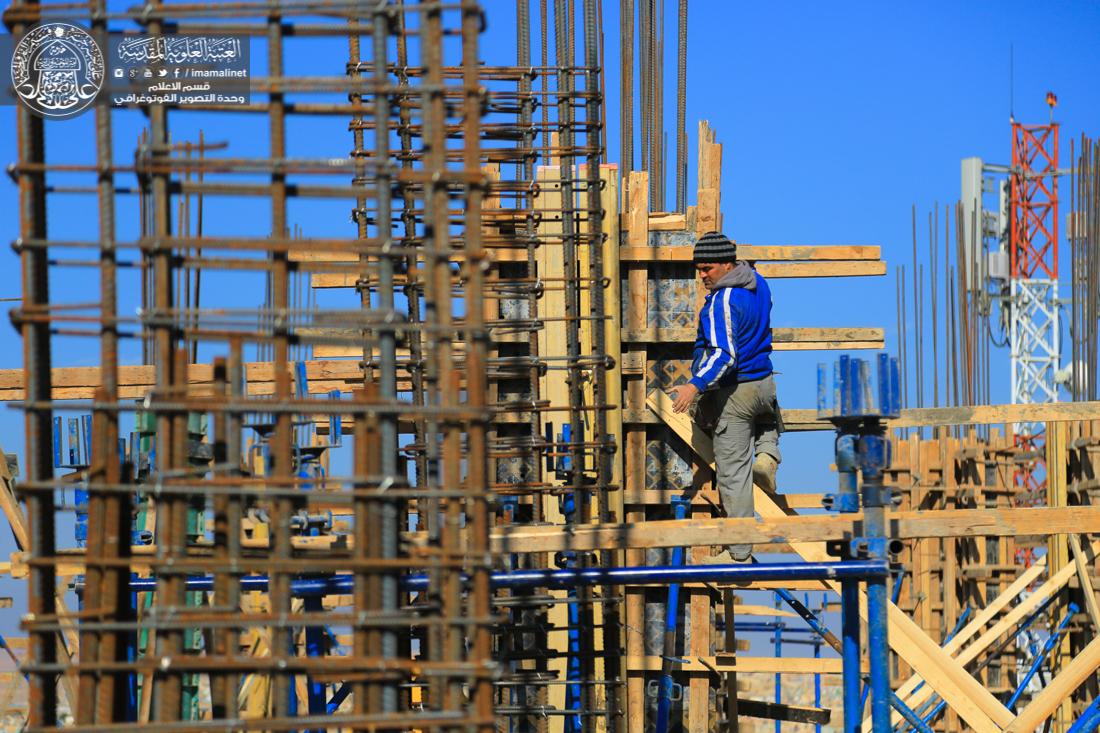 تقرير مصور : قسم الشؤون الهندسية والفنية في العتبة العلوية المقدسة يباشر بإنشاء استراحة جديدة للزائرين تسع 5 آلاف زائر | 