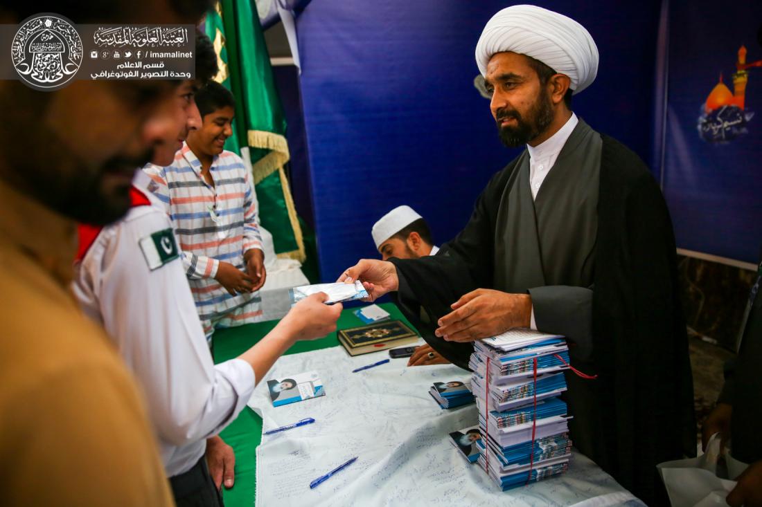 جناح العتبة العلوية المقدسة يكتظ بالزوار الباكستانيين في مهرجان الاسبوع الثقافي ( نسيم كربلاء ) في اسلام آباد | 