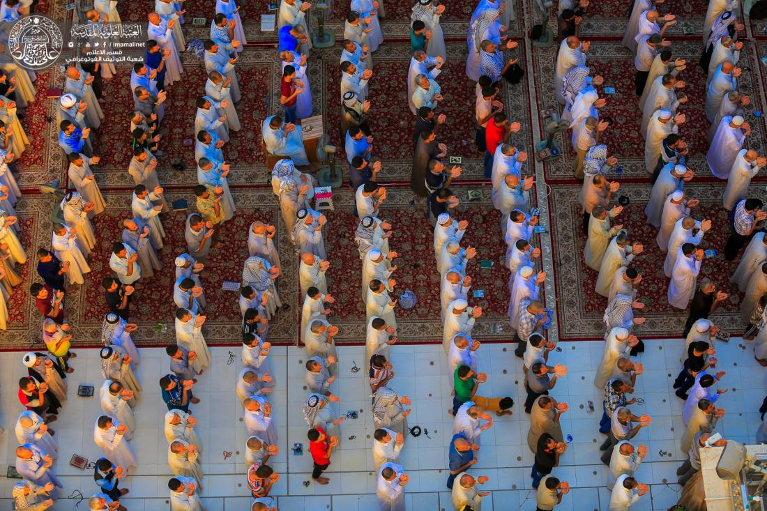 صلاة عيد الاضحى المبارك في العتبة العلوية المقدسة بإمامة السيد نزار حبل المتين  | 