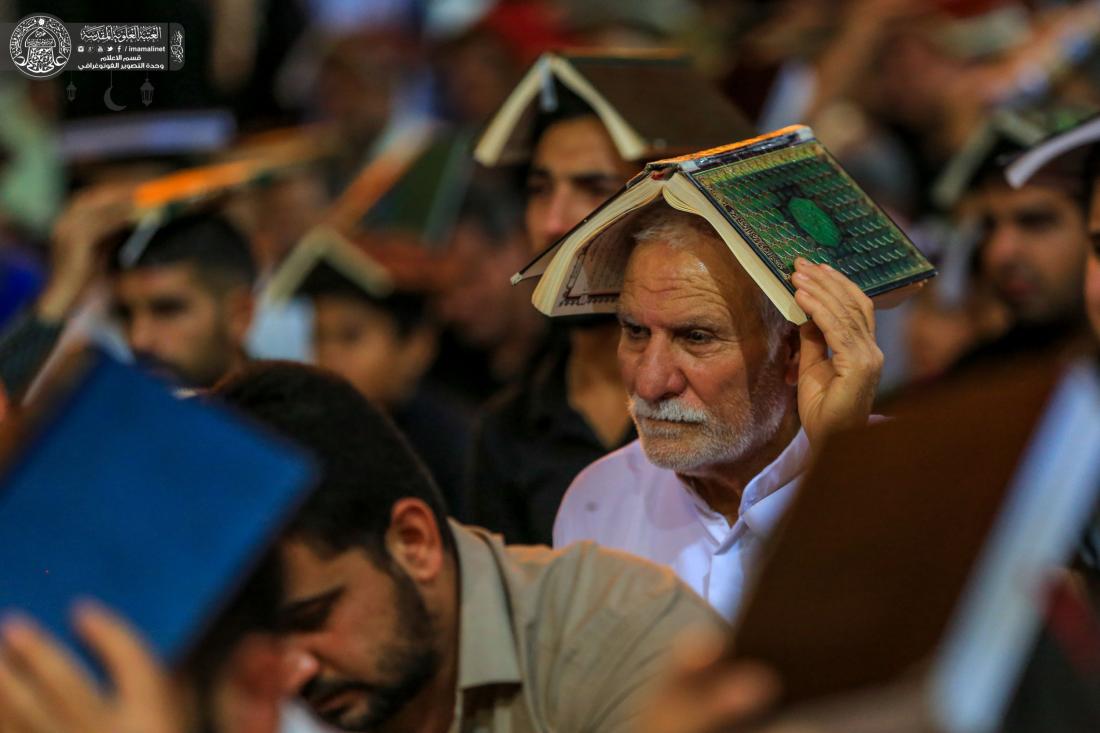 إحياء الليلة الاولى من ليالي القدر المباركة في الصحن العلوي الشريف | 