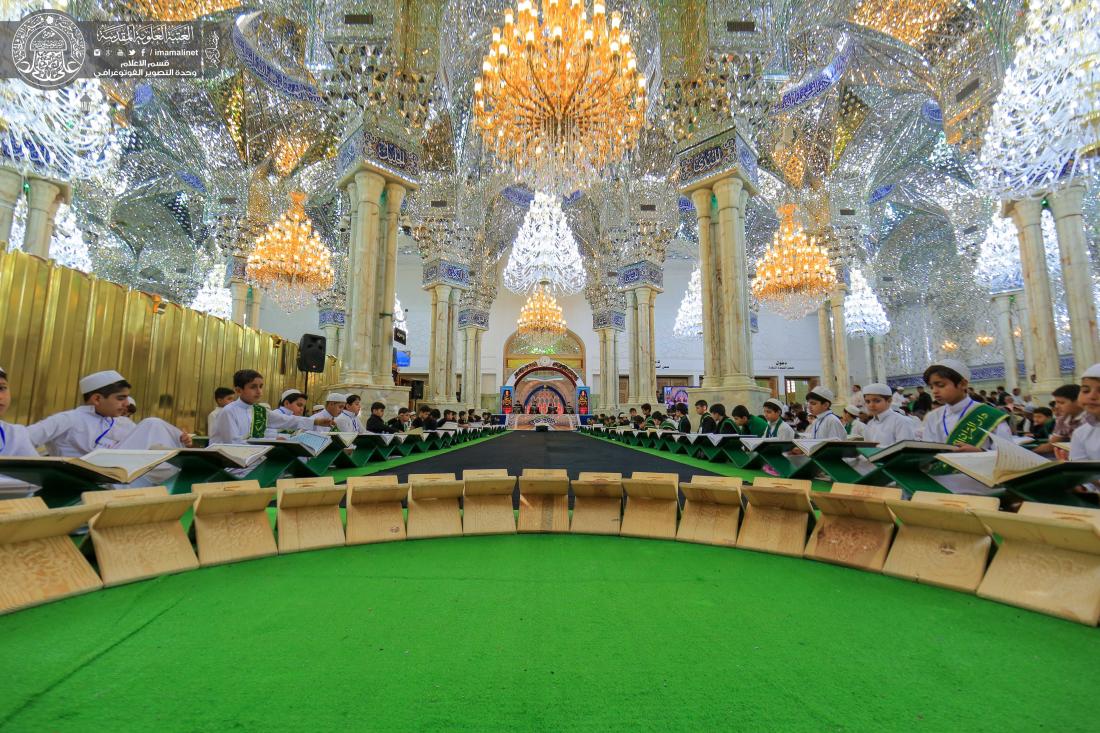 إستمرار الختمة القرآنية للبراعم في رحاب مرقد أمير المؤمنين (عليه السلام) تزامناً مع ذكرى استشهاده وليالي القدر المباركة | 