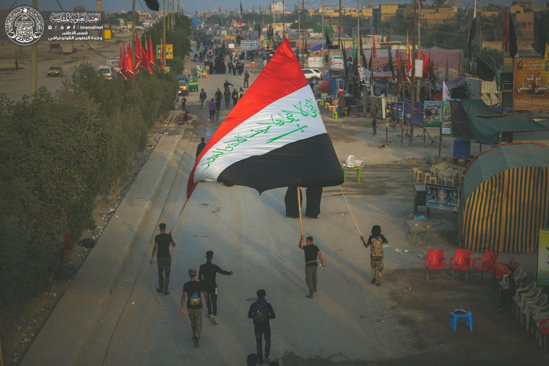 الجموع المليونية القادمة من المحافظات الجنوبية تواصل مسيرتها نحو قبلة الاحرار الامام الحسين (عليه السلام )  | 