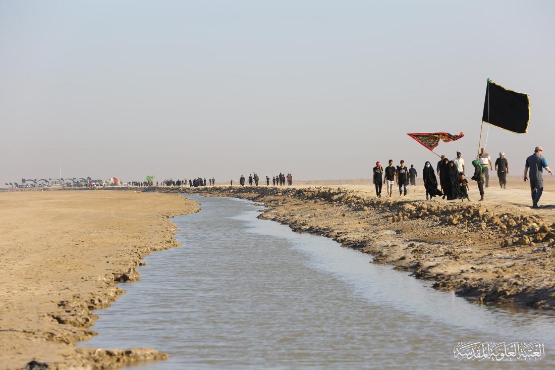 انطلاق أولى قوافل زائري الأربعين من أقصى جنوب العراق مدينة الفاو مشياً الى كربلاء المقدسة | 