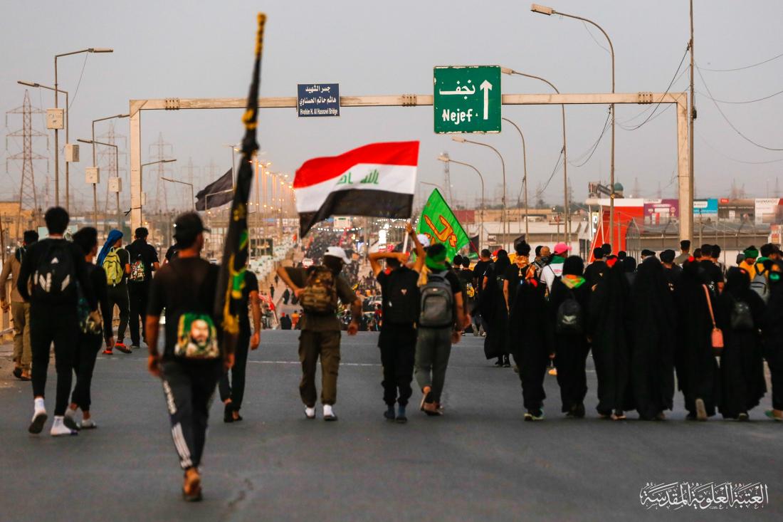 جحافل المسيرة الحسينية في محافظة الديوانية تواصل زحفها نحو كربلاء الإباء | 