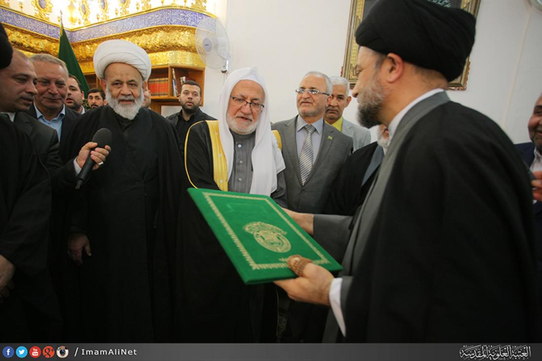 تقرير مصور : الامانة العامة للعتبة العلوية المقدسة ترعى مراسم نقل المهام الرسمية لرئاسة ديوان الوقف الشيعي | 