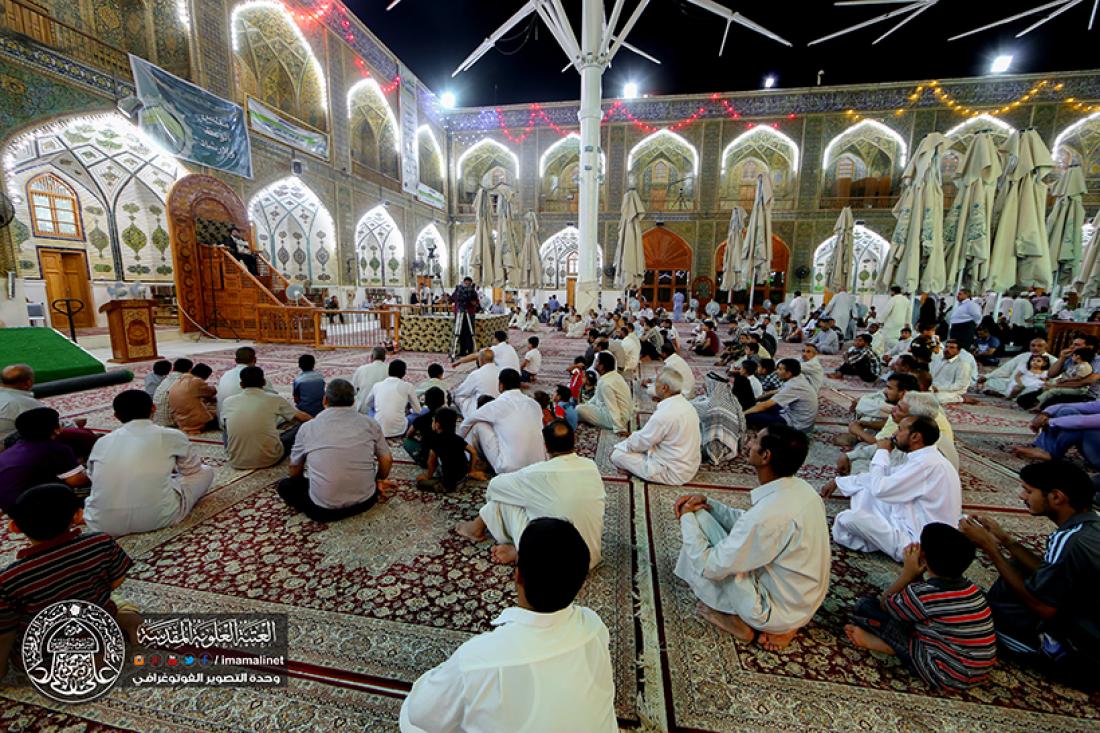 تقرير مصور : المحاضرة الدينية للسيد رشيد الحسيني في العتبة العلوية المقدسة  | 