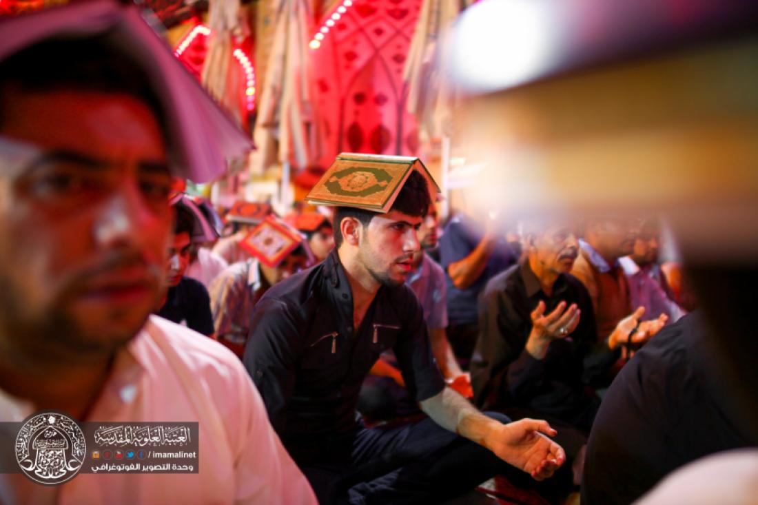 تقرير مصور : رفع المصاحف في ليلة القدر المباركة 21 من رمضان المبارك في المرقد العلوي المطهر  | 