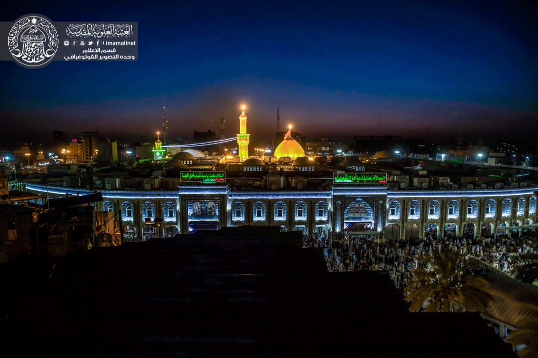 تقرير مصور : الاجواء الايمانية في ليلة الجمعة في العتبة الحسينية والعتبة العباسية في كربلاء المقدسة  | 