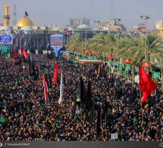 الحشود المليونيه تحي يوم اربعين الامام الحسين عليه السلام في كربلاء المقدسه 
