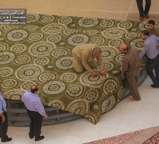 تقرير مصور : تحضيرات مهرجان الغدير في العتبة العلوية المقدسة